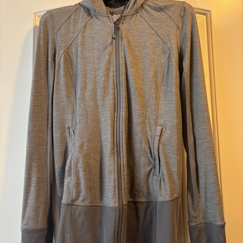 Gray Zip-Up Hoodie
